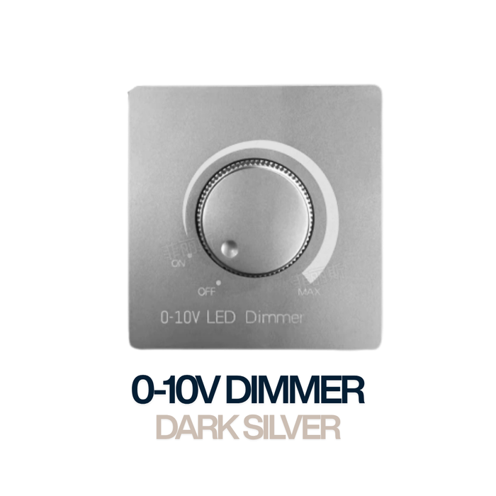 0-10V Dimmer Dark Silver