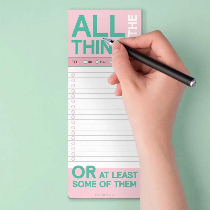 All The Things Note Pad