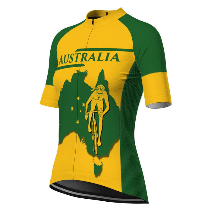 Australia Short Sleeve Cycling Jersey for Women