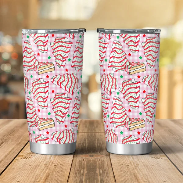 Christmas Tree Cakes Pattern Tumbler