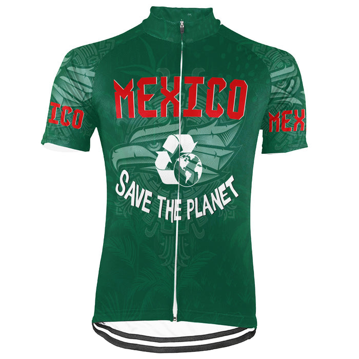 Colection 1 - Customized Mexico Environmental Protection Save The Planet Short Sleeve Cycling Jersey For Men And Women