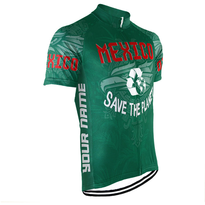 Colection 1 - Customized Mexico Environmental Protection Save The Planet Short Sleeve Cycling Jersey For Men And Women
