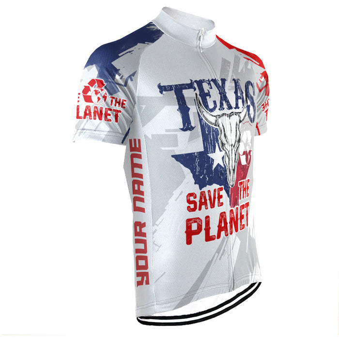 Colection 2 - Customized Texas Environmental Protection Save The Planet Short Sleeve Cycling Jersey For Men And Women