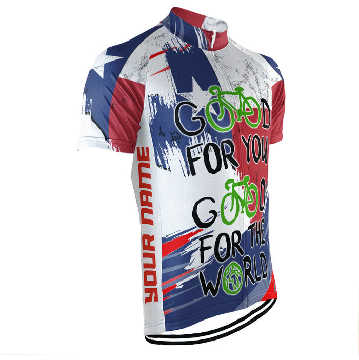 Colection 3 - Customized Texas Environmental Protection Save The Planet Short Sleeve Cycling Jersey For Men And Women
