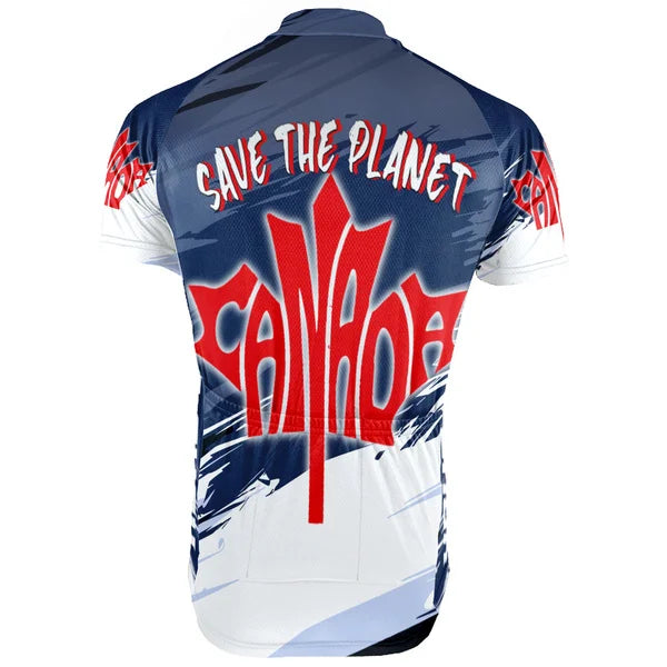 Collection 2 - Customized Canada Environmental Protection Save The Planet Short Sleeve Cycling Jersey For Men And Women