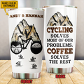 Custom Name Cycling and Coffee Tumbler