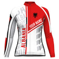 Customized Albania Long Sleeve Cycling Jersey for Women