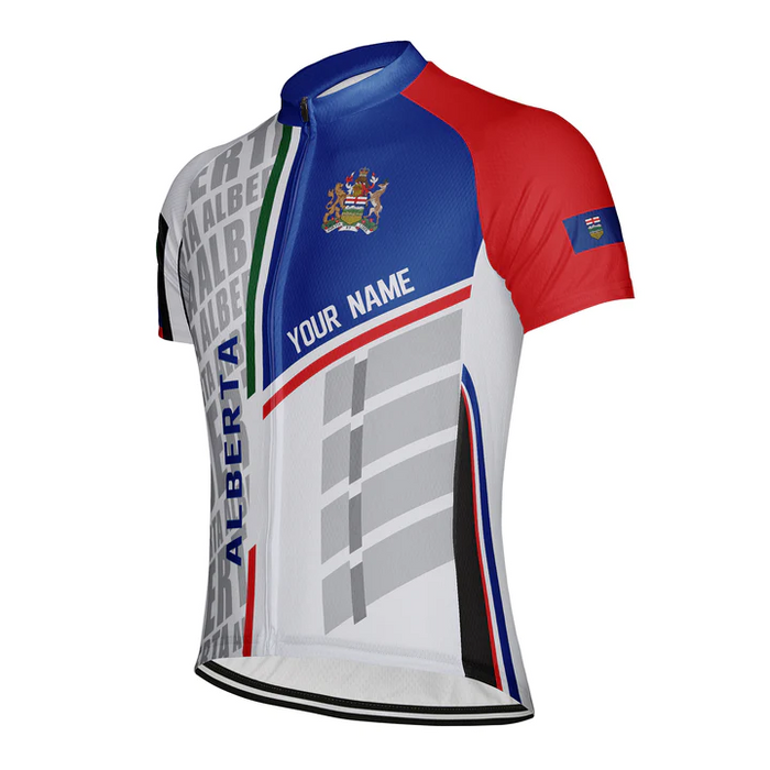 Customized Alberta Short Sleeve Cycling Jersey for Men