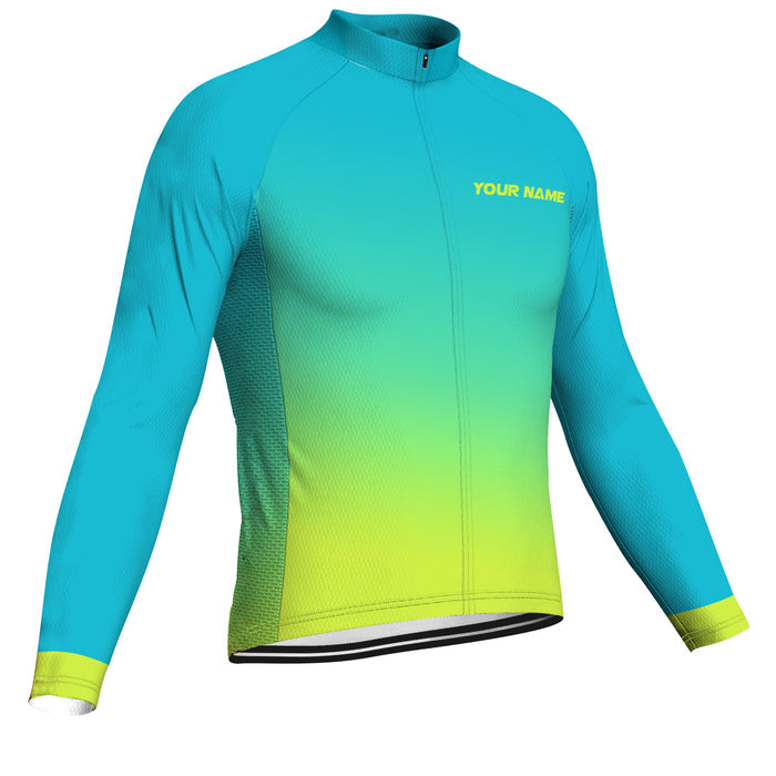 Customized Basic Long Sleeve Cycling Jersey for Men