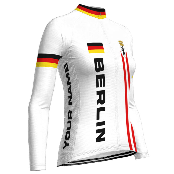 Customized Berlin Long Sleeve Cycling Jersey for Women