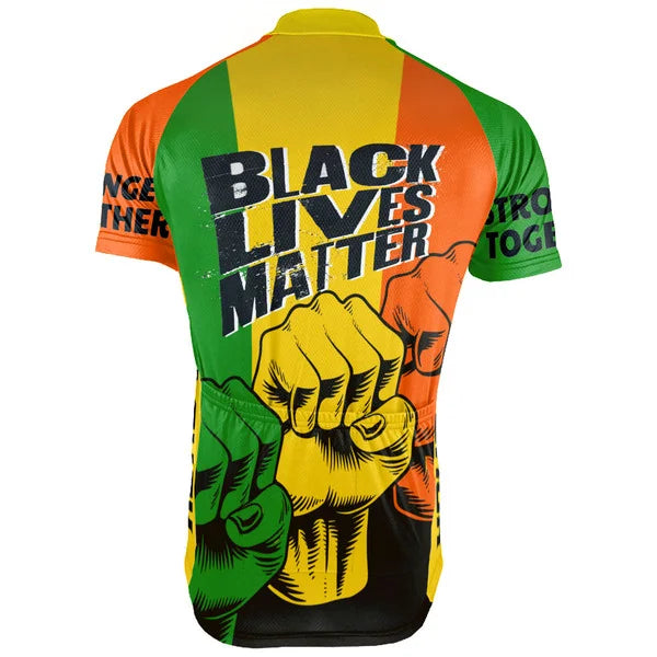 Customized Black Lives Matter Collection 2 Short Sleeve Cycling Jersey for Men