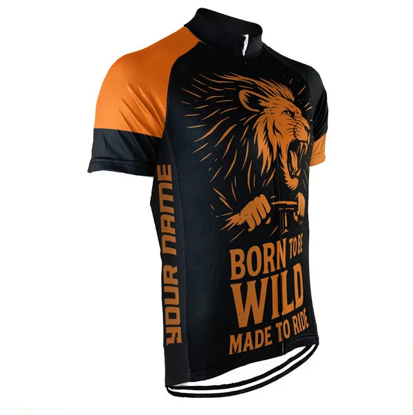 Customized Born To Be Wild Made To Ride Cycling Jersey For Men