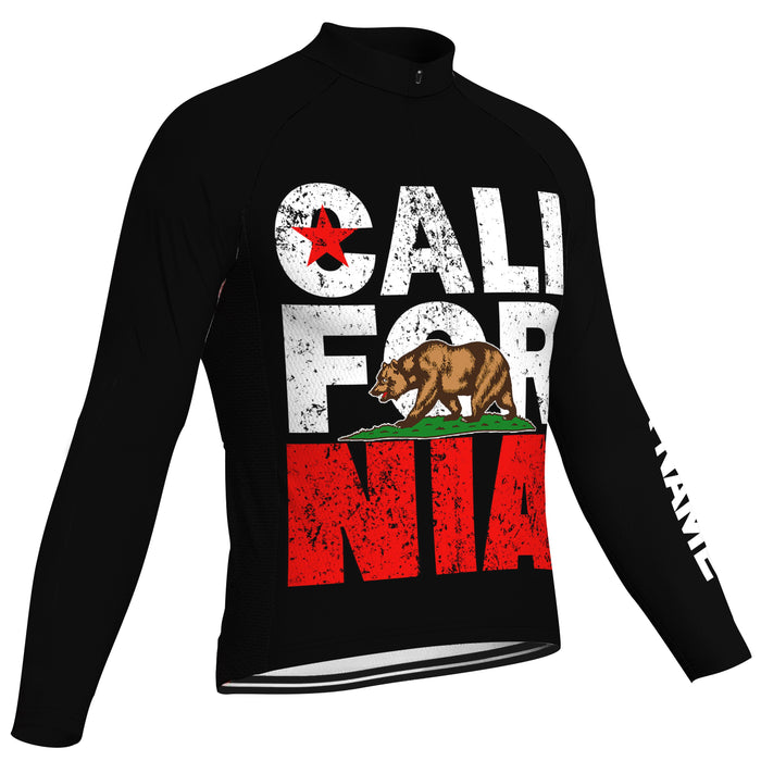 Customized California Long Sleeve Cycling Jersey for Men