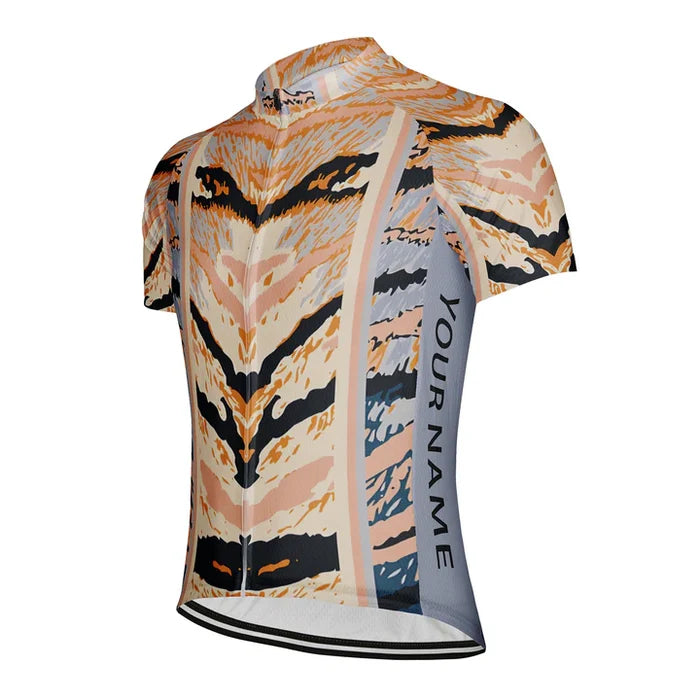 Customized Cat Pattern Cycling Jersey Short Sleeve