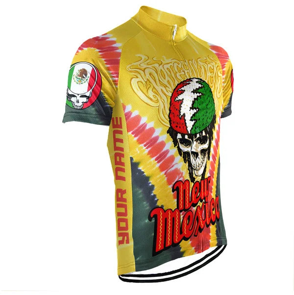 Customized Christmas Grateful Dead Fan Short Sleeve Cycling Jersey For Men