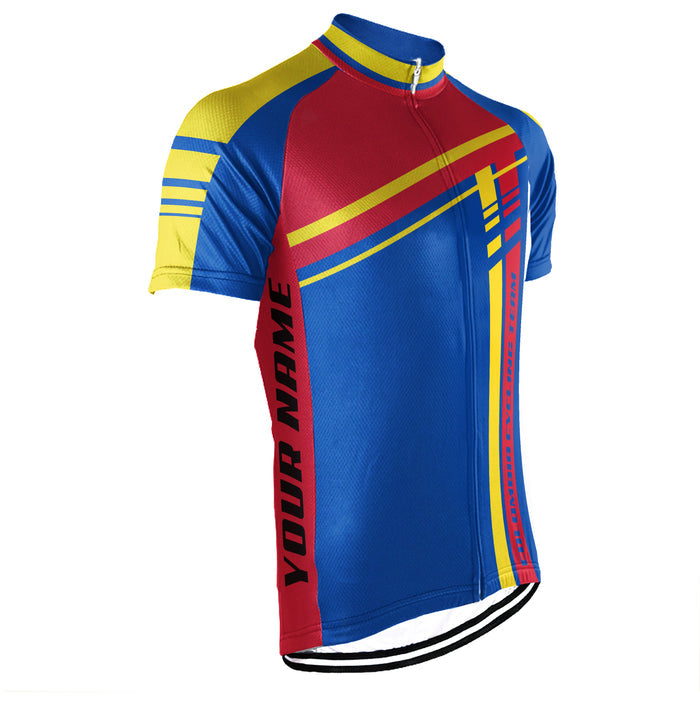 Customized Colombia Short Sleeve Cycling Jersey for Men