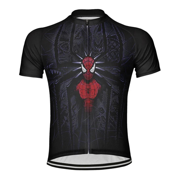 Customized Dark Night Spider Soul Cycling Jersey Short Sleeve