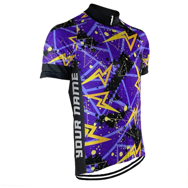 Customized Dazzling Graffiti Short Sleeve Cycling Jersey