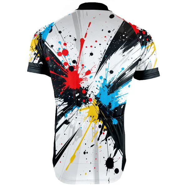 Customized Dazzling Graffiti Short Sleeve Cycling Jersey