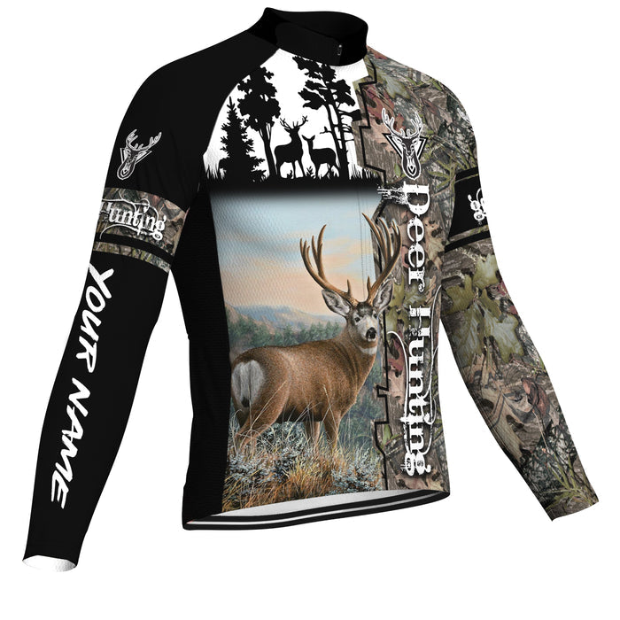 Customized Deer Long Sleeve Cycling Jersey for Men