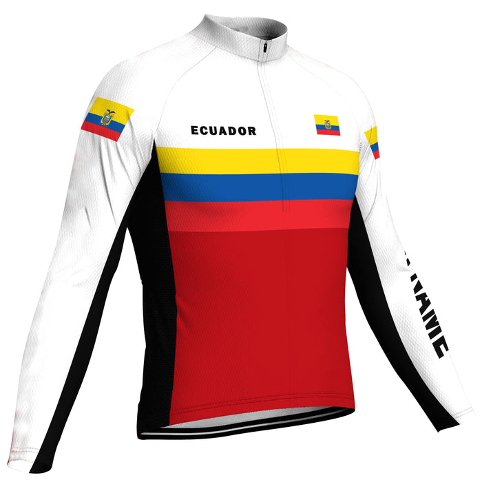 Customized Ecuador  Long Sleeve Cycling Jersey for Men