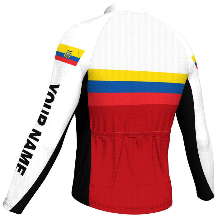 Customized Ecuador  Long Sleeve Cycling Jersey for Men
