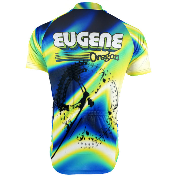 Customized Eugene - Oregon Short Sleeve Cycling Jersey For Men And Women