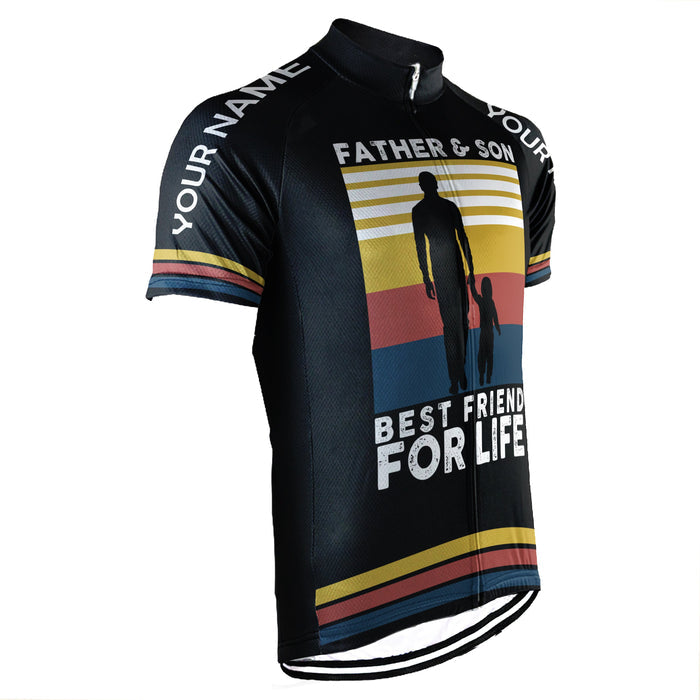 Customized Father And Son Short Sleeve Cycling Jersey for Men