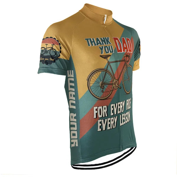 Customized Father Gift Short Sleeve Cycling Jersey for Men