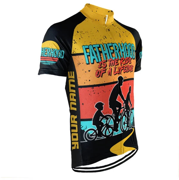 Customized Father Gift Short Sleeve Cycling Jersey for Men