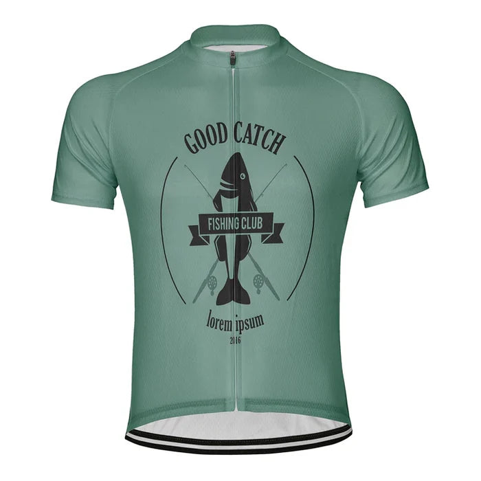 Customized Fishing Club Cycling Jersey Short Sleeve