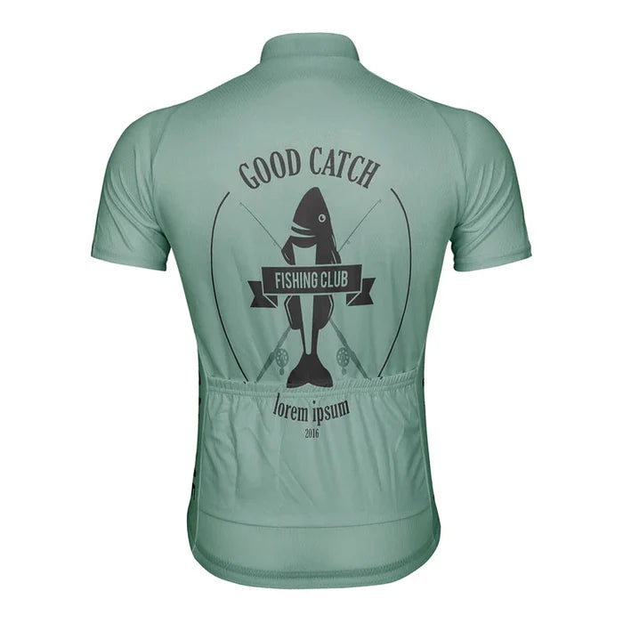 Customized Fishing Club Cycling Jersey Short Sleeve