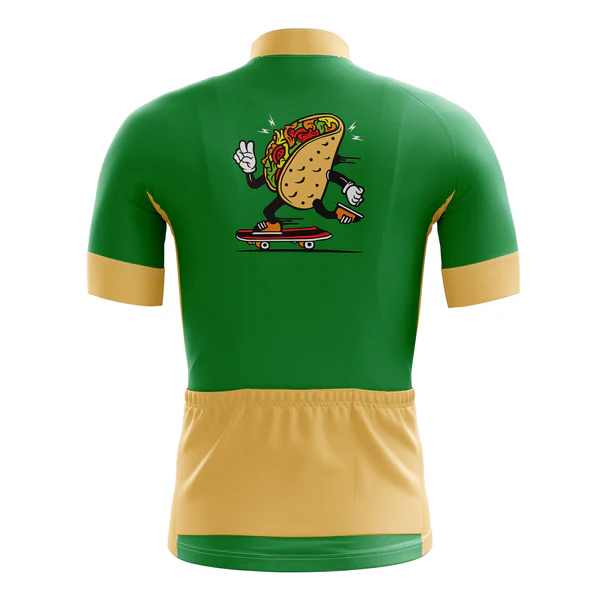 Customized Food Short Sleeve Cycling Jersey For Men
