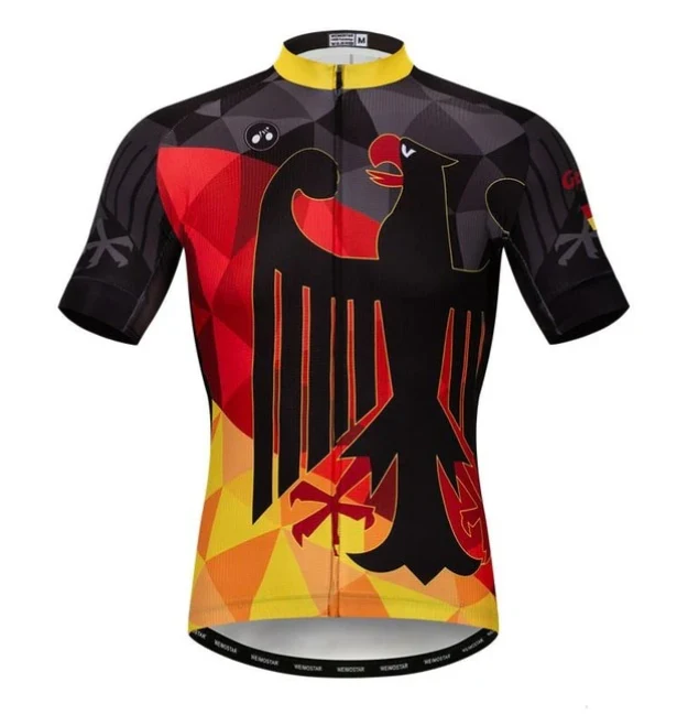 Customized Germany Emblem Short Sleeve Cycling Jersey