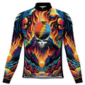Customized Grateful Dead Long Sleeve Cycling Jersey For Men