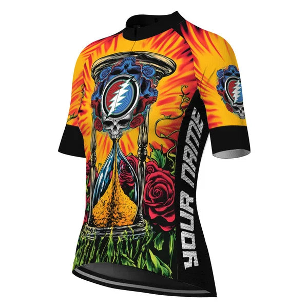 Customized Grateful Dead Skull Cycling Jersey For Women