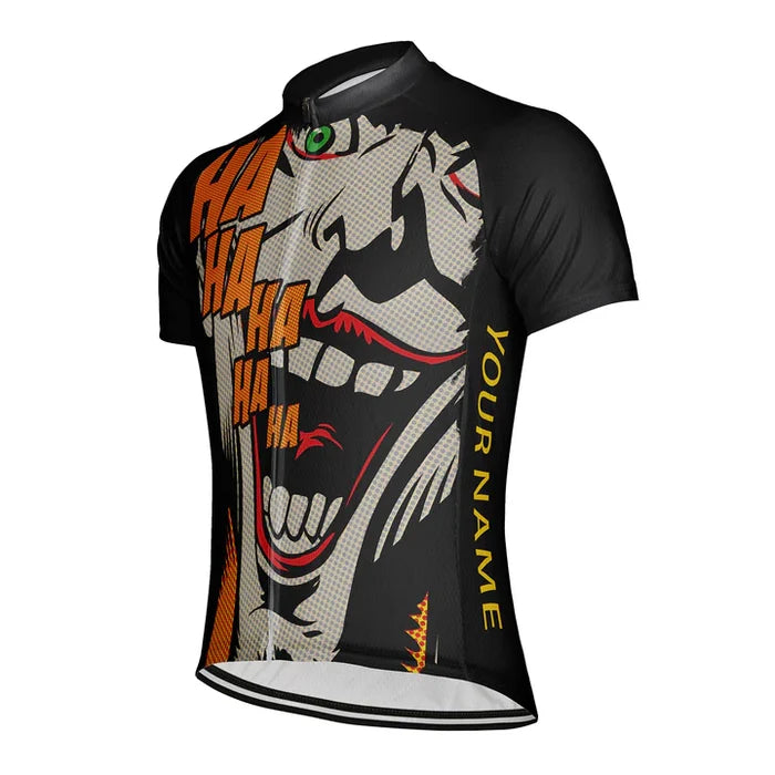 Customized Ha Ha Ha Cycling Jersey Short Sleeve