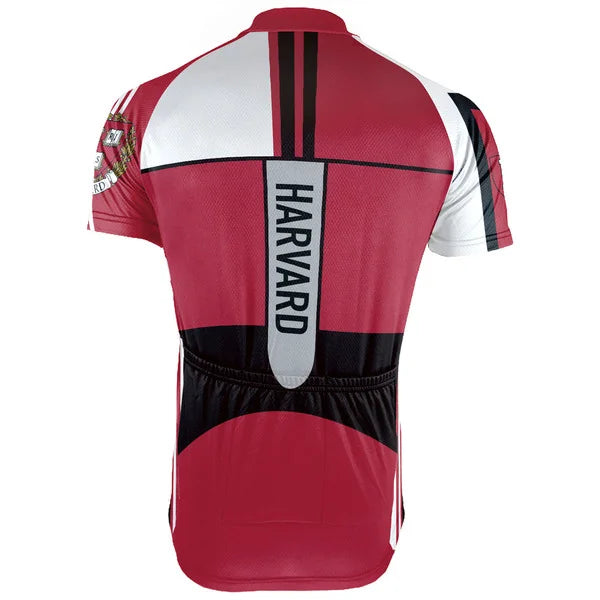 Customized Harvard University Short Sleeve Cycling Jersey For Men And Women