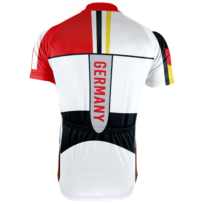 Customized Image Germany Short Sleeve Cycling Jersey for Men