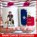 Customized Image Texas Mug - EAT SLEEP BIKE REPEAT
