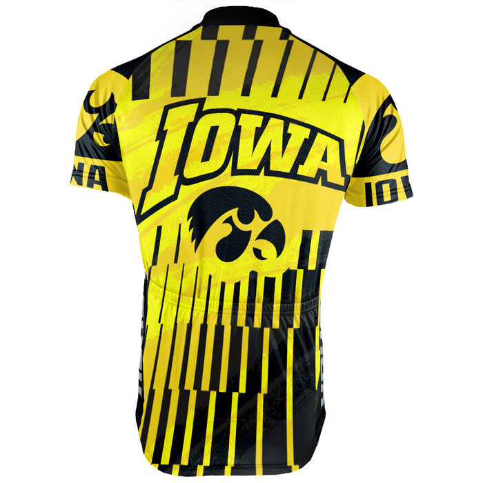 Customized Iowa Hawkeyes Short Sleeve Cycling Jersey for Men and Women