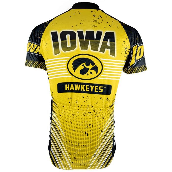 Customized Iowa Hawkeyes Short Sleeve Cycling Jersey for Men and Women