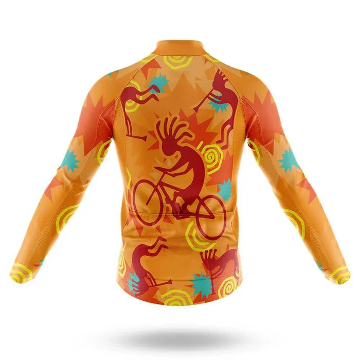 Customized Kokopelli Long Sleeve Cycling Jersey for Men