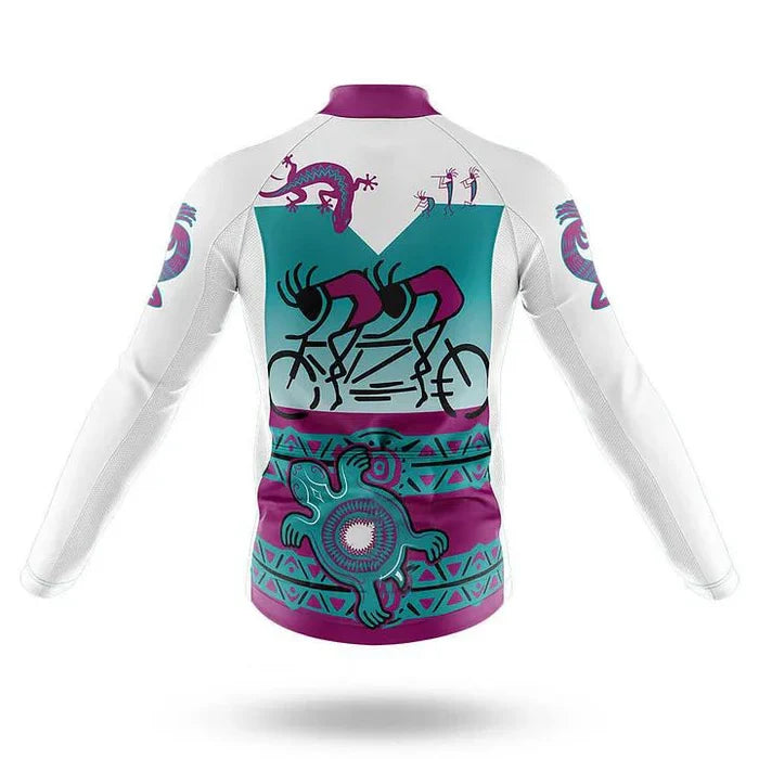 Customized Kokopelli Long Sleeve Cycling Jersey for Men