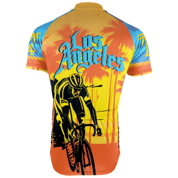 Customized Los Angeles Short Sleeve Cycling Jersey for Men