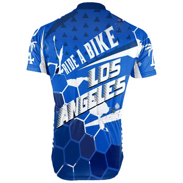 Customized Los Angeles Short Sleeve Cycling Jersey for Men