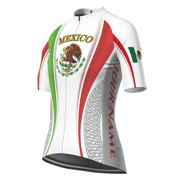 Customized Mexico Short Sleeve Cycling Jersey for Women