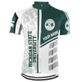 Customized Michigan State University (MSU) Short Sleeve Cycling Jersey For Men And Women