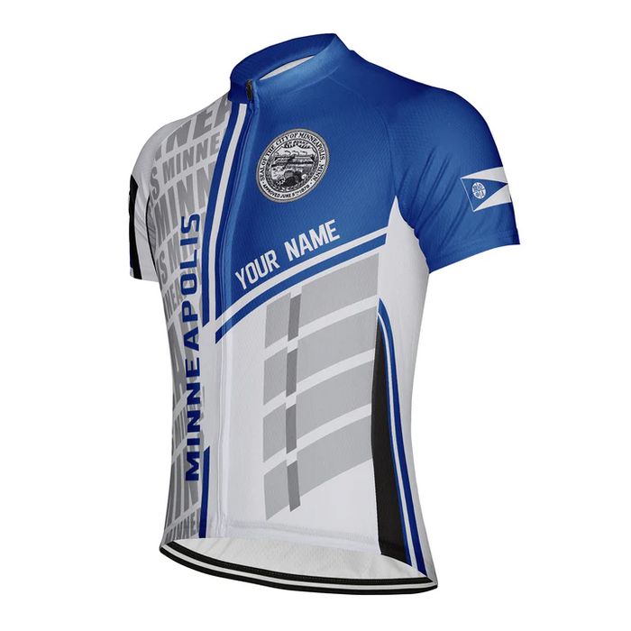Customized Minneapolis Short Sleeve Cycling Jersey for Men