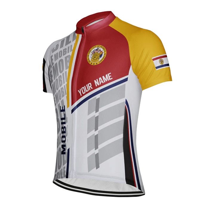 Customized Mobile Short Sleeve Cycling Jersey for Men